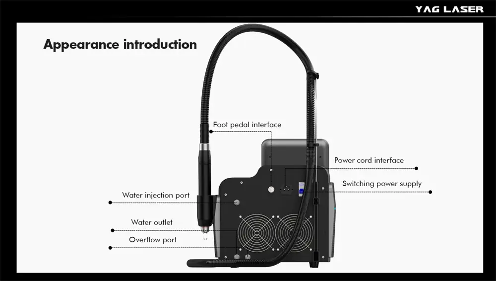 professional 2000w nd:yag picosecond laser machine for tattoo removal & pigmentation