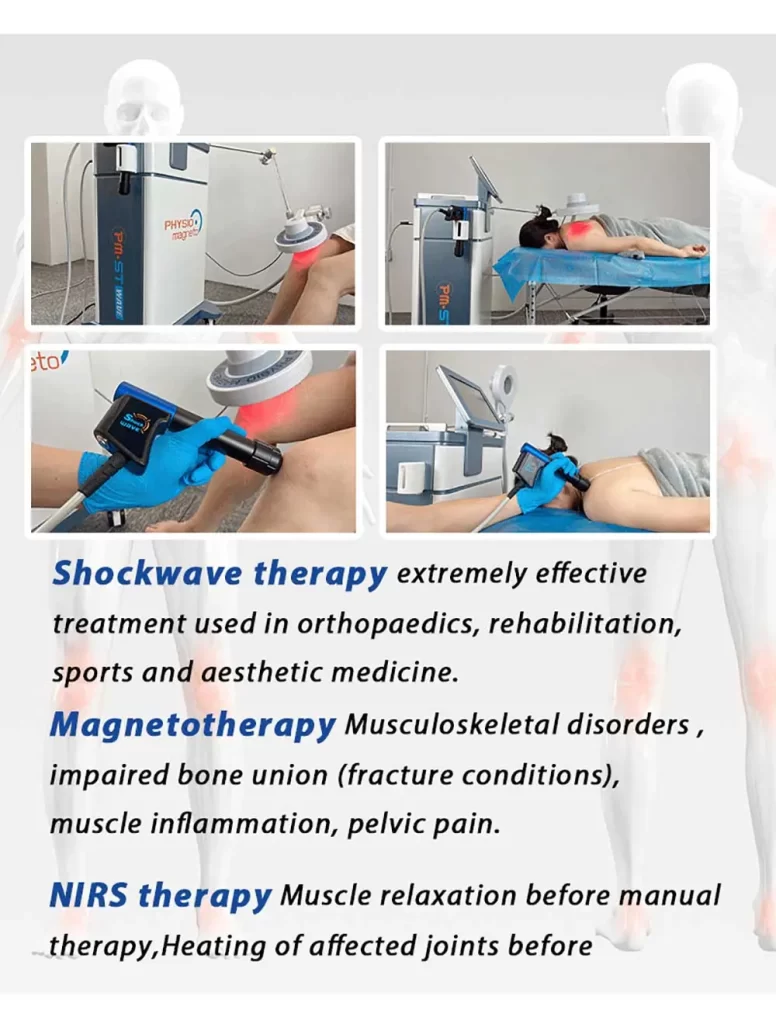 advanced 3 in 1 physio magneto emtt & shockwave therapy machine