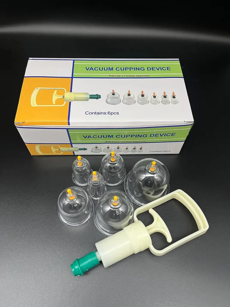 professional plastic hijama cupping therapy sets for dry & wet cupping