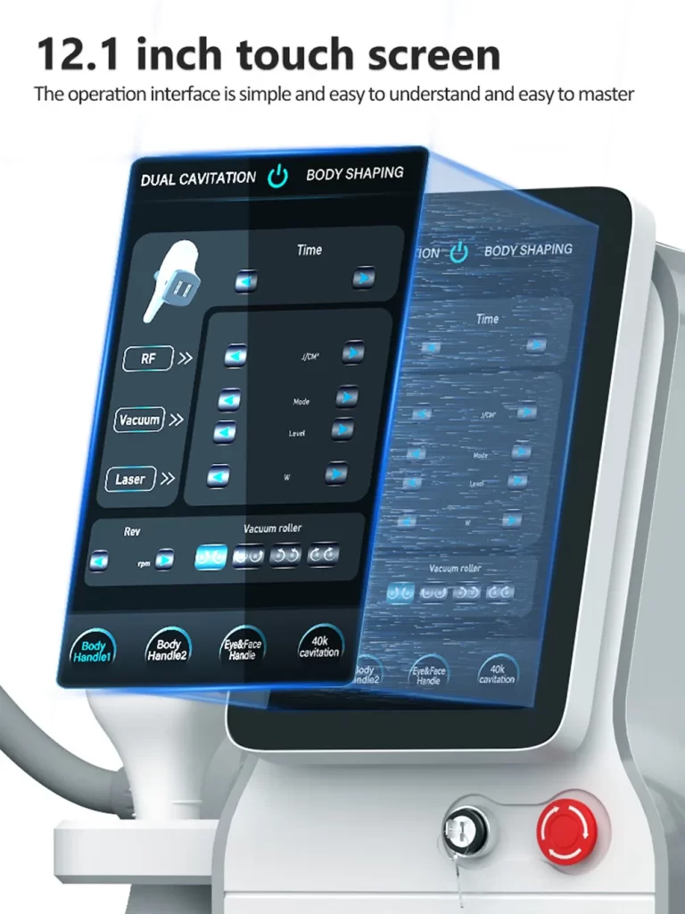 professional 4 in 1 vacuum roller rf body slimming & cellulite reduction machine