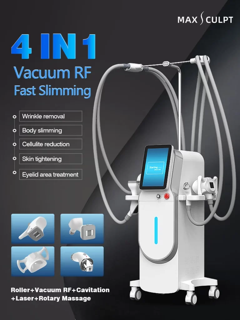 professional 4 in 1 vacuum roller rf body slimming & cellulite reduction machine