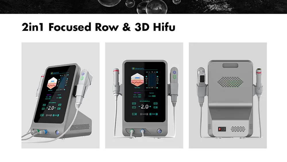 advanced 2 in 1 360 focused beauty face ultrasound hifu machine