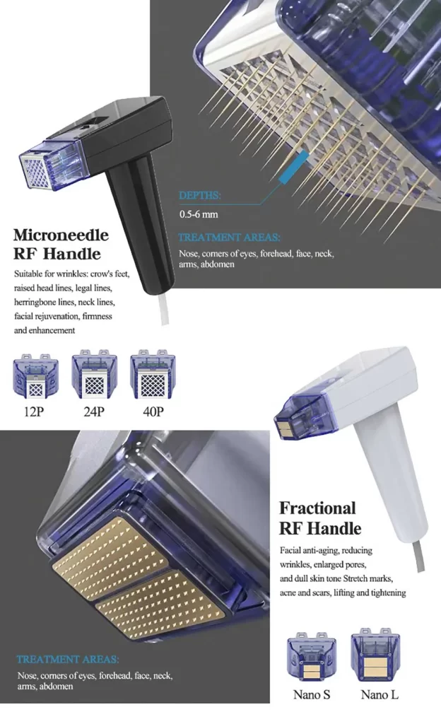 professional portable fractional rf microneedling beauty machine (jb fr01)