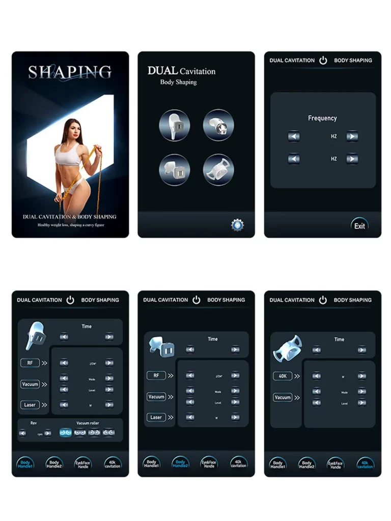 professional 4 in 1 vacuum roller rf body slimming & cellulite reduction machine