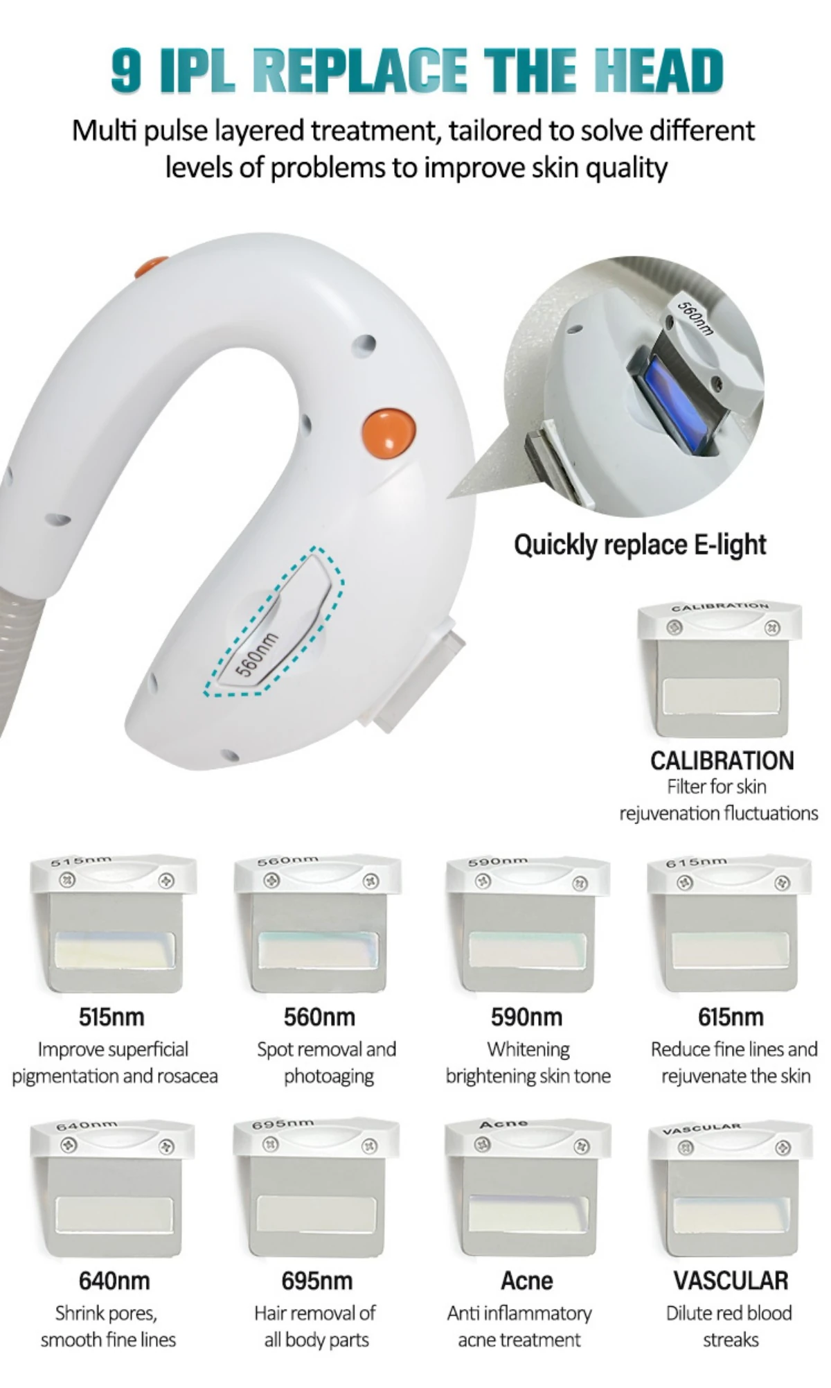 professional 2 in 1 ipl & q switch laser machine for hair & tattoo removal