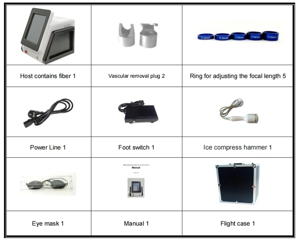 professional 30w 980nm diode laser spider vein & evlt removal machine