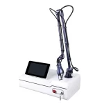 Portable RF metal tube CO2 fractional laser machine for skin resurfacing, acne scar treatment, wrinkle removal, and vaginal tightening banner