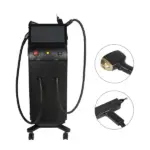 Professional 2-in-1 aesthetic laser machine featuring diode hair removal and pico laser handpieces for beauty clinics.