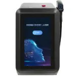 808nm diode laser hair removal machine with a touchscreen display and treatment handpiece.(1)