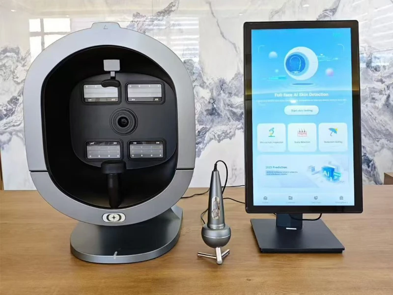facial skin analyzer in a german clinic — it works really well banner